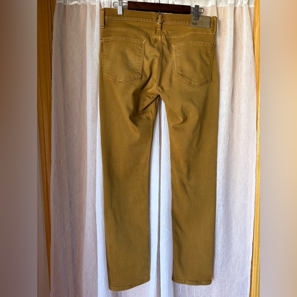 Paige Lennox Slim Transcend Women’s Jeans-Size: 31-Color: Gold-Preowned - Picture 2 of 12
